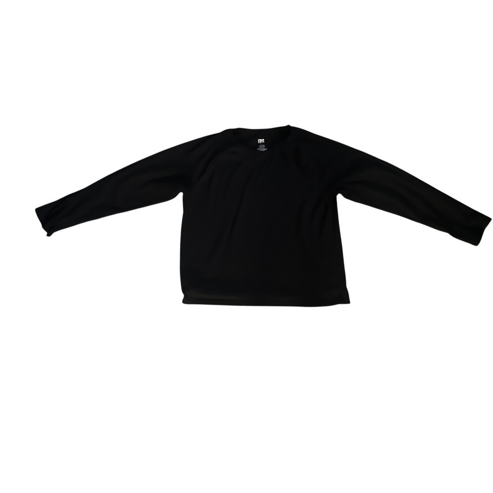 Frye Black Long Sleeve Crew Neck Shirt Size L | Minimalist Casual Essential